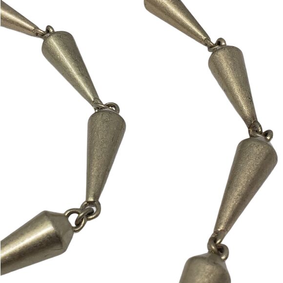 lia sophia Rumor Brushed Matte Gold Tone Cone Bead Long Necklace Heavy - Picture 6 of 12